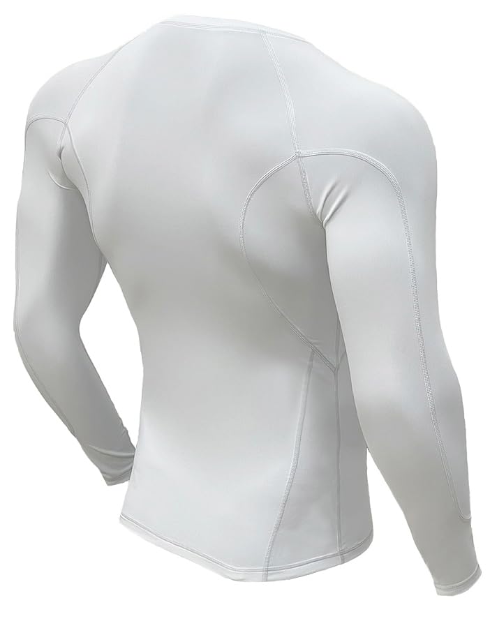 Briclo Long Sleeve Compression Shirt for Spring and Summer UV Power Stretch Compression Shirt for and Compression Sports Base Men's [Stretchable,