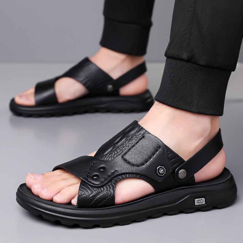 Summer new men's sandals men's trendy large size beach shoes fashion cool slippers men's shoes