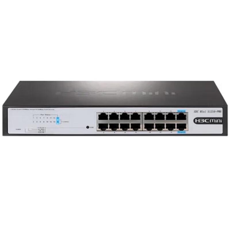 

H3C Mini S1216-PWR 16-Port Gigabit Unmanaged PoE Switch