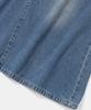 COLUMBIA UNIVERSITY Trajan Label Catwashed Denim Long Skirts_Light Jean