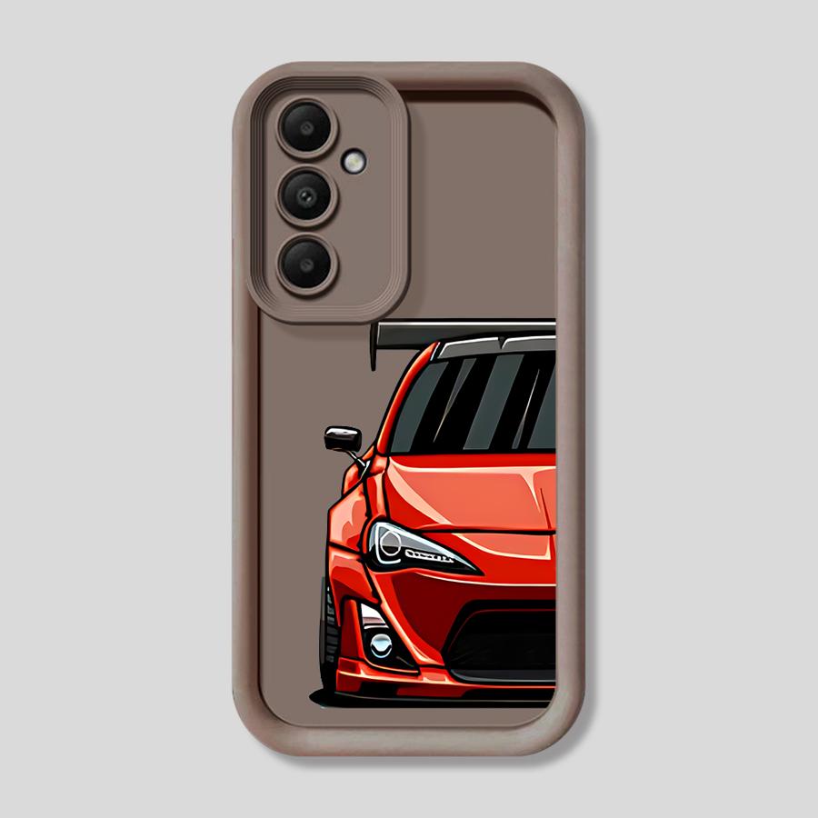 Case for Samsung Galaxy A23 A32 A34 A73 A52 A22 A24 A25 A26 A54 A21s A53 A31 Soft Cover Japan JDM Sports Cars