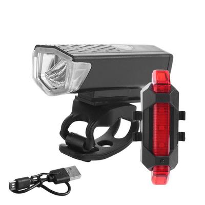 2Pcs/Set Waterproof Bike Headlight Tail Light Set Easy To Install MTB Front Back Lamp  Road