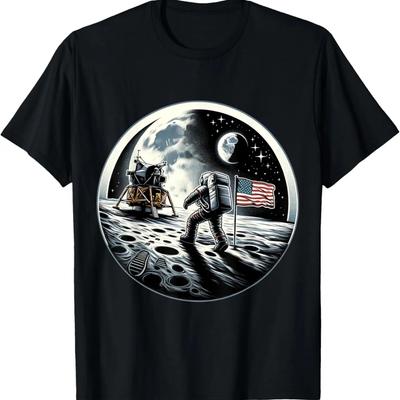 Moonwalk Moon Landing Graphic T-Shirt