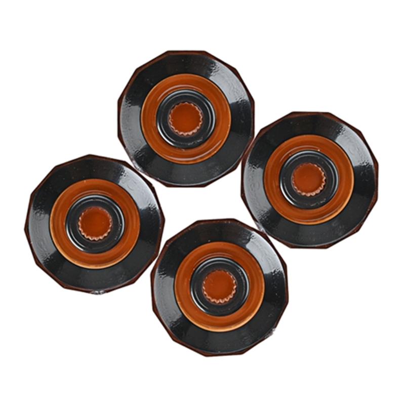 4 Stück Gitarrenknöpfe Zylinderhut-Knopf 6mm Schaftloch Gitarren-Potentiometer-Reglerknöpfe