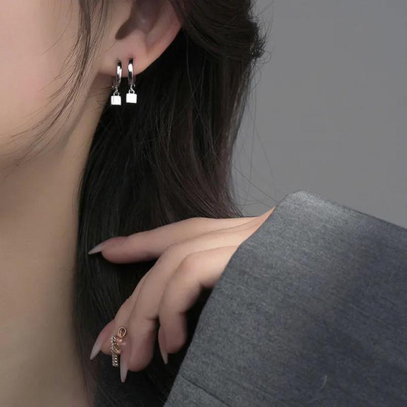 Elegant Asymmetrical Heart Earrings - 925 Silver Needle Korean Style Ear Cuff, Trendy Internet Celebrity Peach Heart Design