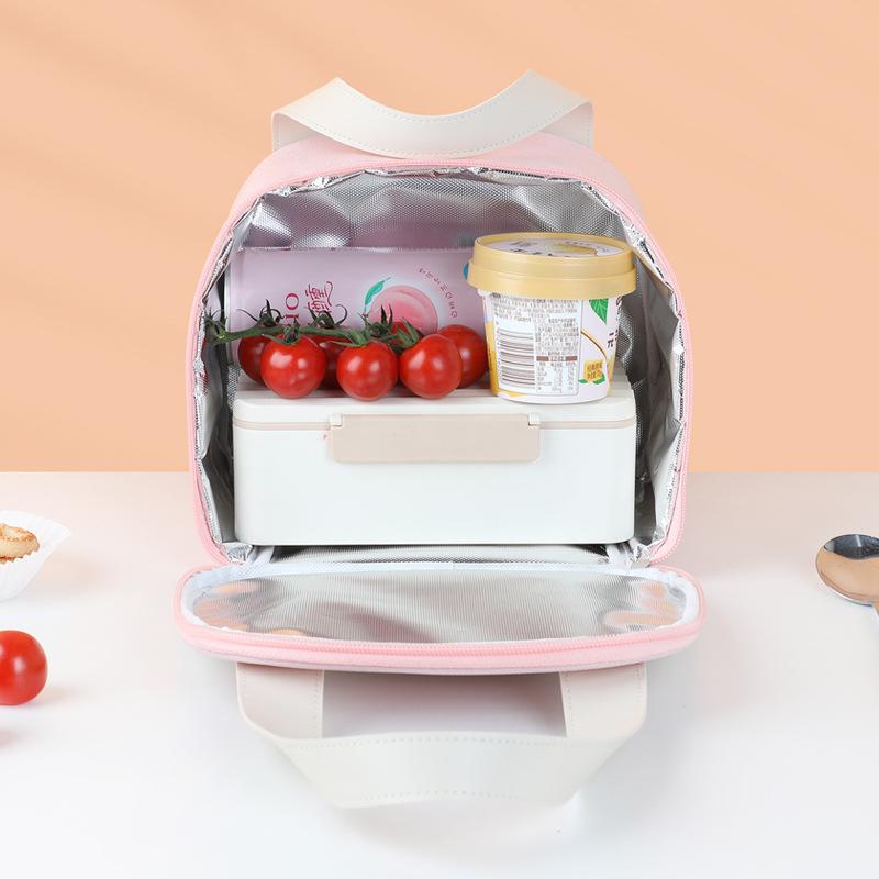 Simple Portable Waterproof Lunch Bag Picnic Outdoor Bento Storage Pouch Lunch Box Food Tote Insulation Bag Thermal Ice Bag