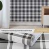 Self-adhesive Cartoon Stars Checkered Bedroom Wallpaper Wall Sticker PVC Desktop Wardrobe Furniture Decor Sticker
