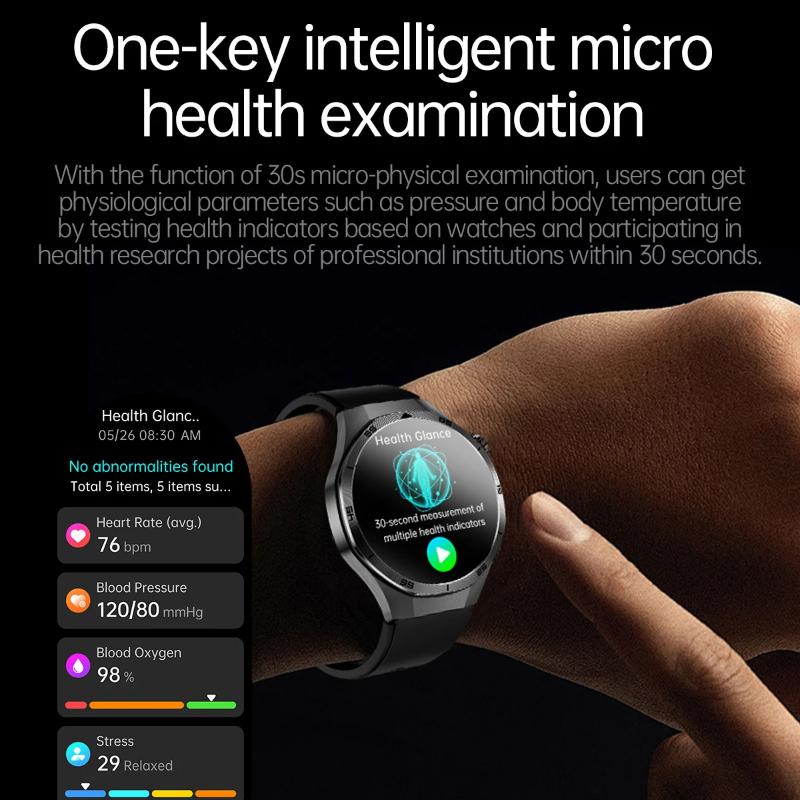 2025 New High Precision ECG+PPG Lipids Uric Acid Smart Watch Men Blood Pressure Body Fat Health NFC Sport Call Smartwatch for HUAWEI