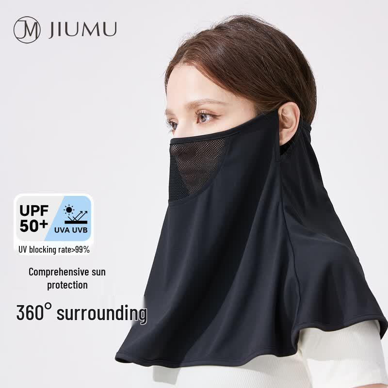 JIUMU Ice Silk Sun Protection Face Mask чёрный