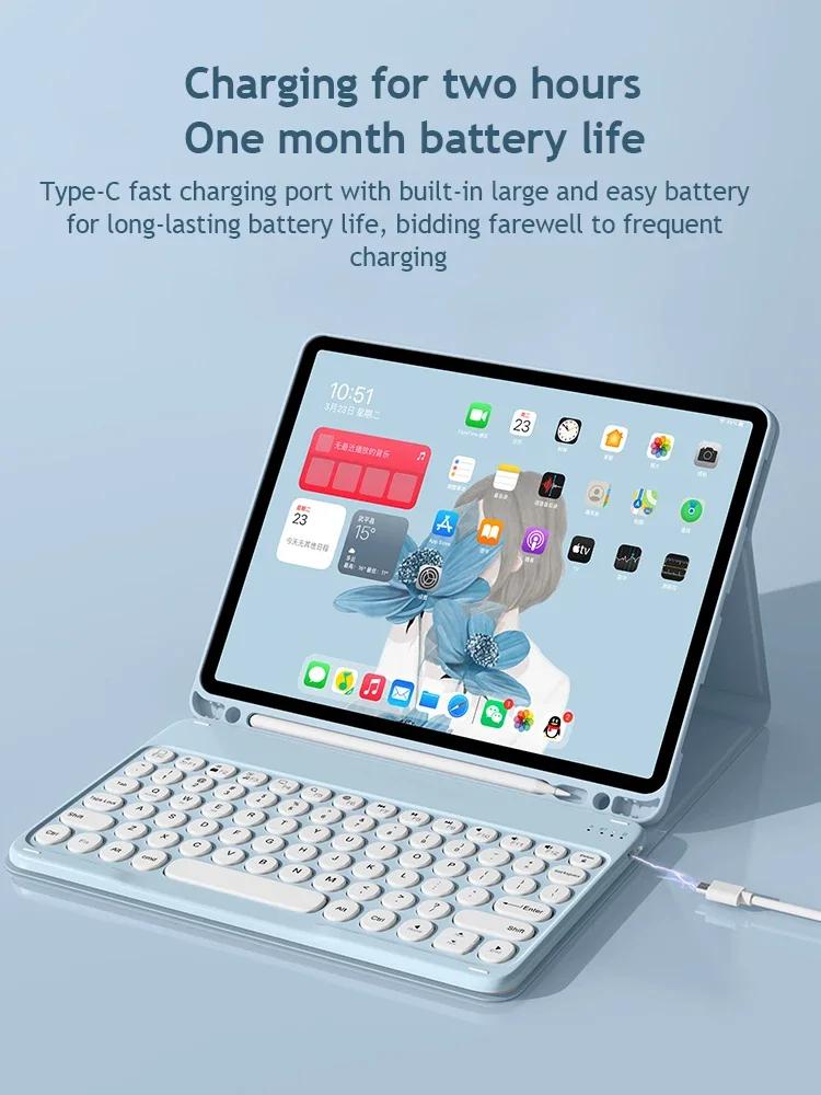 For iPad Keyboard Case for iPad 9th 10th Generation iPad Pro 12 9 11 Inch Air 5 4 Mini 6 10.2 8th 7th Magic Keyboard Covers