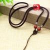 Jade & South Red Agate Ethnic Pendant Necklace Cord