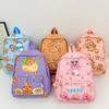 Cute Loopy Capybara Snowman Burger Cartoon Printed Children Backpack For Kindergarten And Elementary Students