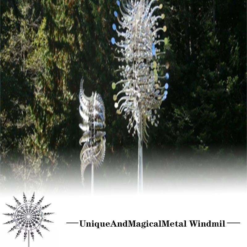 And Magical Unique Metal Windmill  Sculptures Move With The Wind Wind Lawn