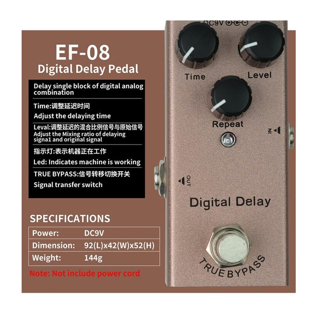 Electric Guitar Vintage Overdrive Effector Single Block Effects 9V Small Guitar Pedal Musical Instrument Accessories