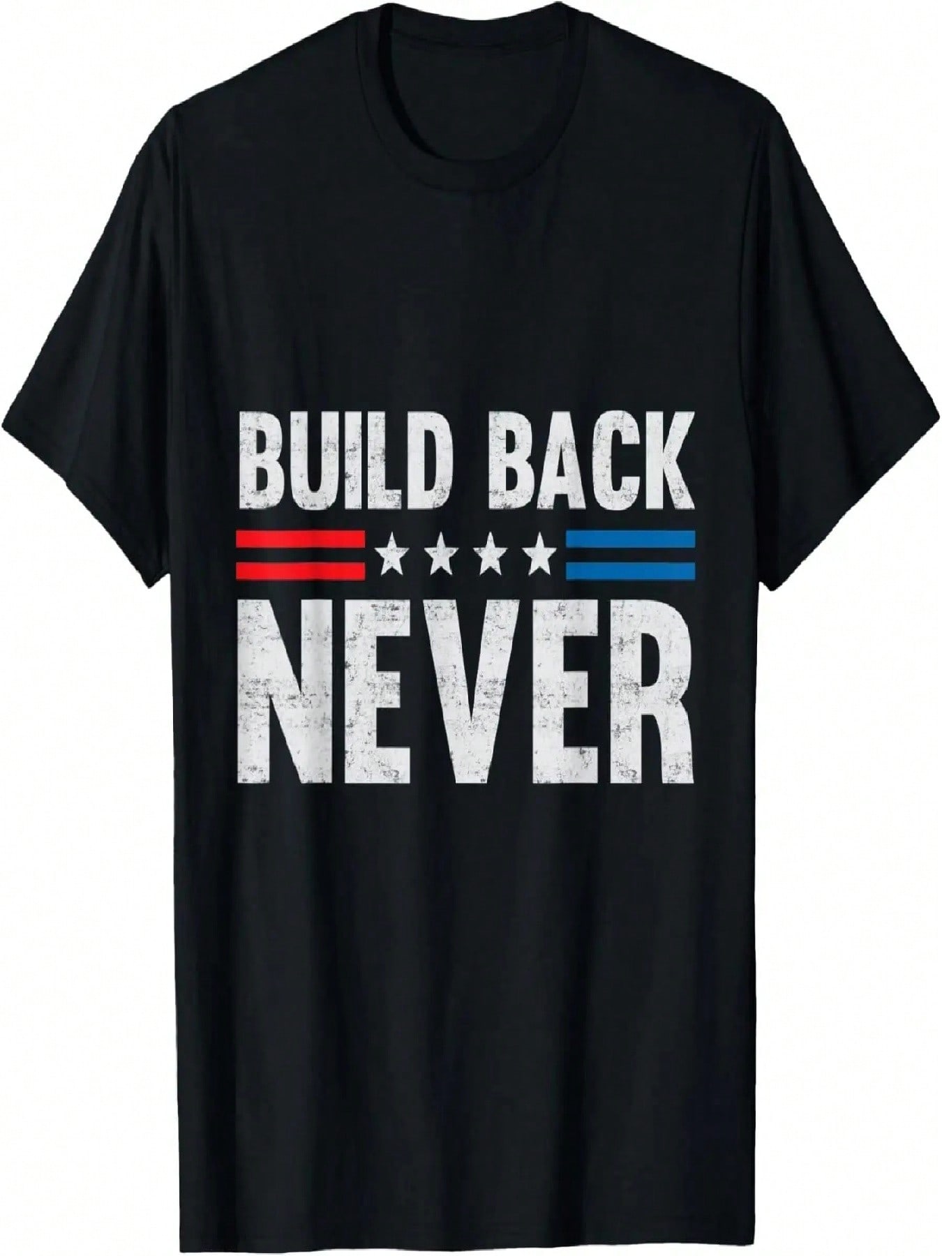 Bulldozer USA Flag Patriotic T-Shirt S