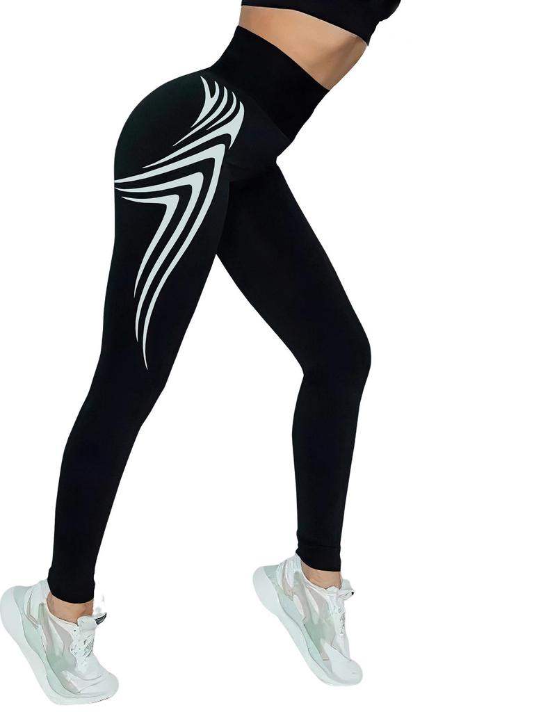 Kadın Yüksek Bel Düz Renk Yoga ve Fitness Pantolonu