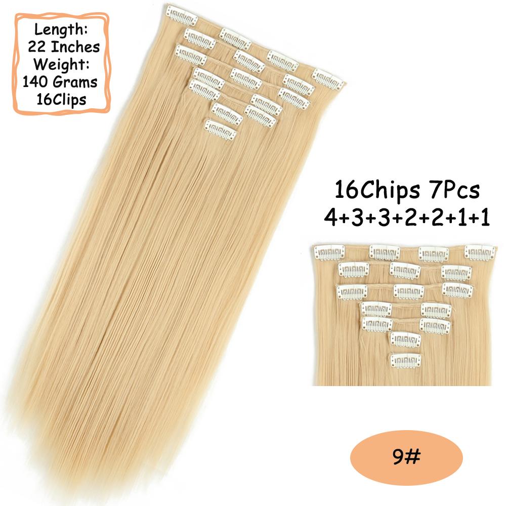 MISS WIG 16 клипс для длинных прямых волос — фото 13