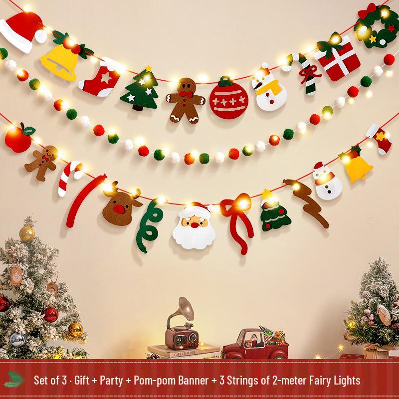 Christmas Tree Ornaments: Festive Banners, Lights & Hanging Decorations