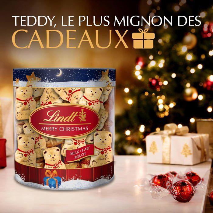 Calendrier De l'Avent Lindt TEDDY Petit Assortiment De Chocolats Au Lait Noël