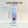 1PC Spider Web Baseball Bat Sport Print 750ml Color Plastic Sports Water Bottle Leakproof Flip Straw Lid Suitable for Sports Office Home Use