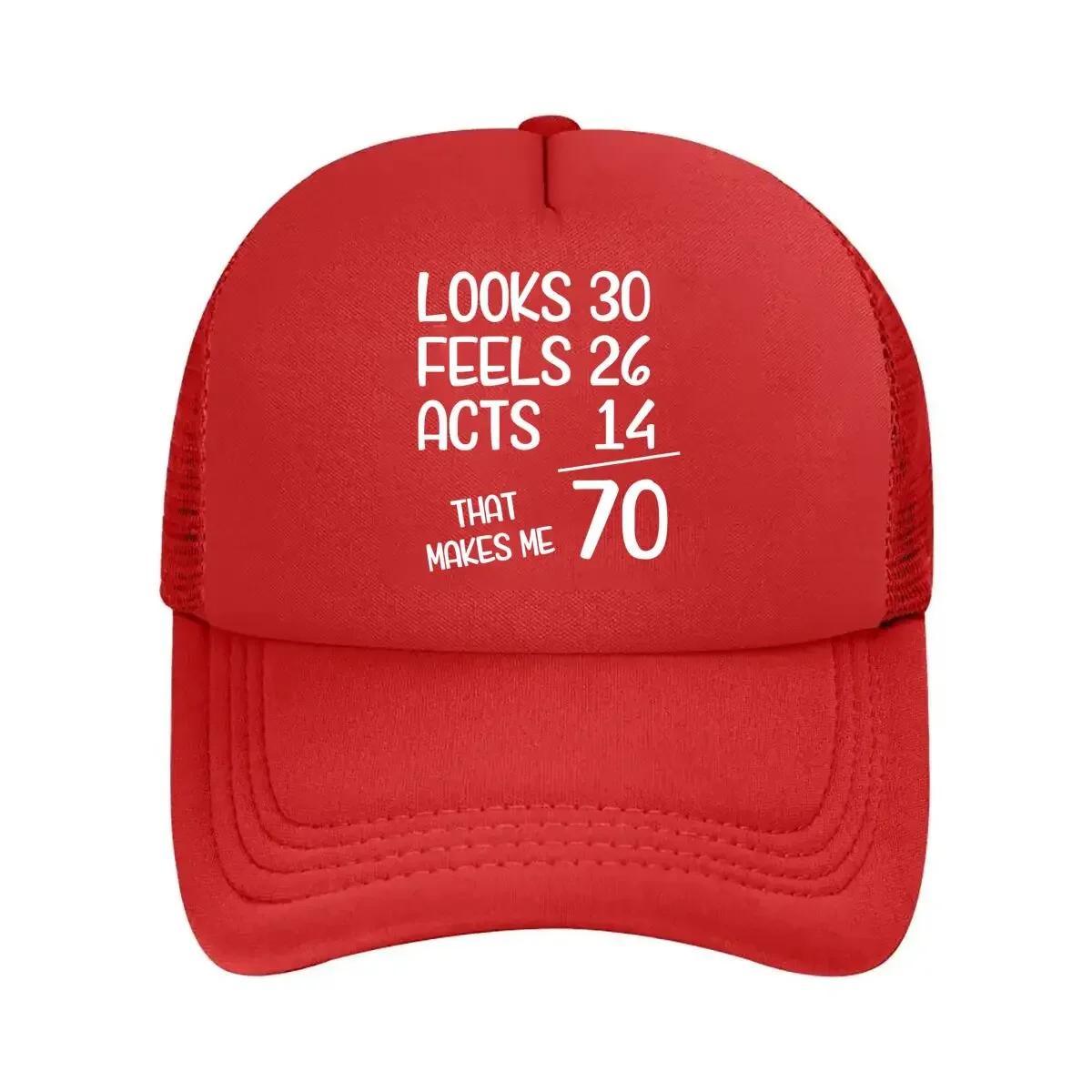 

Age Humor Relatable Text Funny Age Milestones for SelfDeprecating Jokes Mesh Baseball Cap One Size