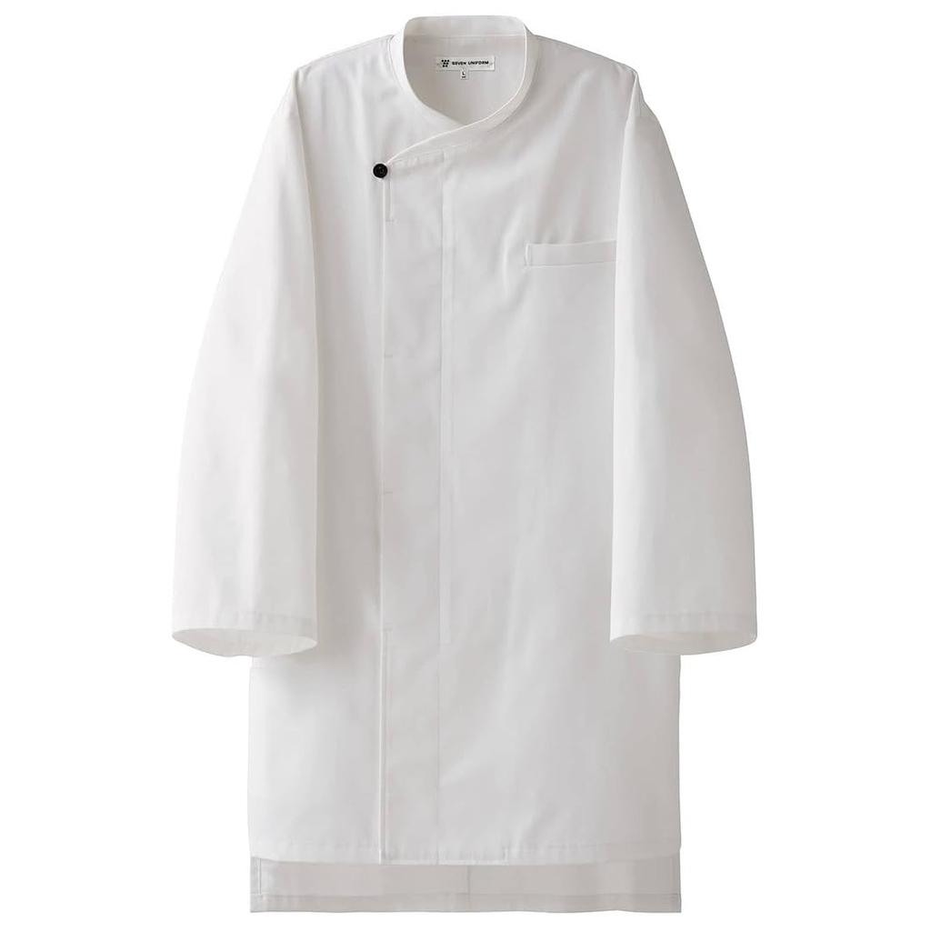 Seven Uniform EA3078-0 Coat (Double Layer) White, Size 3L