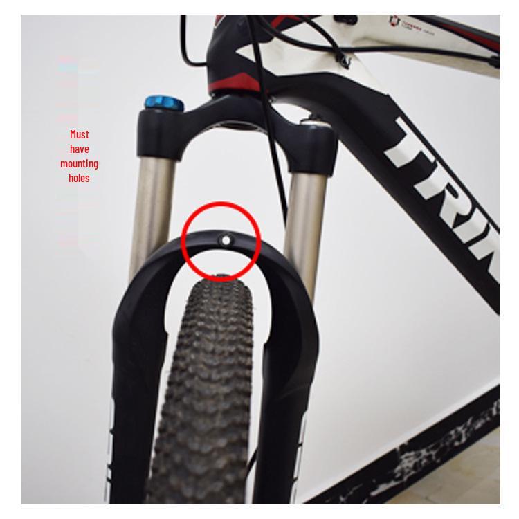 Disc Brake Front Rack for Mountain Bikes - Steel Long-Distance Bicycle Basket Accessory