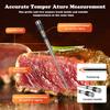 Wireless Meat Thermometer Digital Bluetooth Dual Probe Rechargeable with LCD Screen Support Mobile APP for BBQ Oven Grill