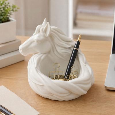 3D Horse Storage Bowl, Jewelry Tray, Trinket Dish, Desktop Storage Container for Keys Rings Earrings Bracelets Sundries