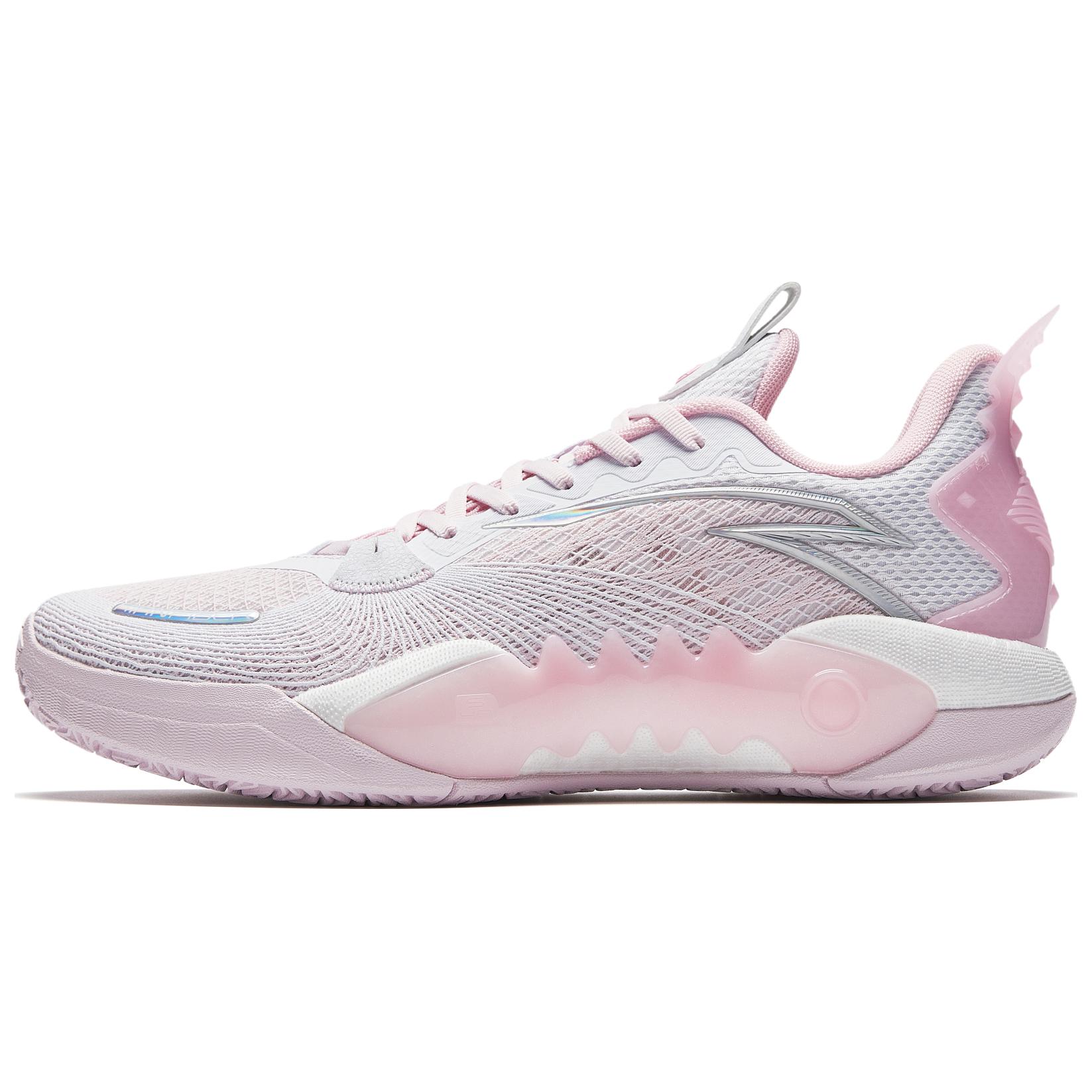 Anta Shock Wave 5 Team V2 Men White Pink 912431106S-5 44.5