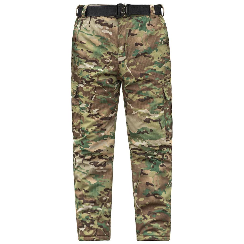 Winter Tactical Men's Camouflage Pants - Warm, Waterproof, Windproof, Wear-Resistant, Straight Leg Cotton Assault Pants
