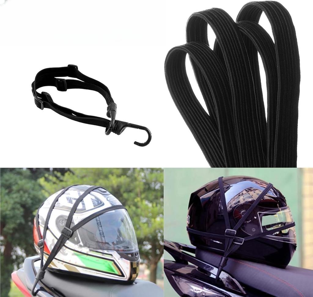 Touring Bike Net Bicycle Heavy Duty Elastic Cord Cargo Securing Hook Safety Motorcycle (60cm)