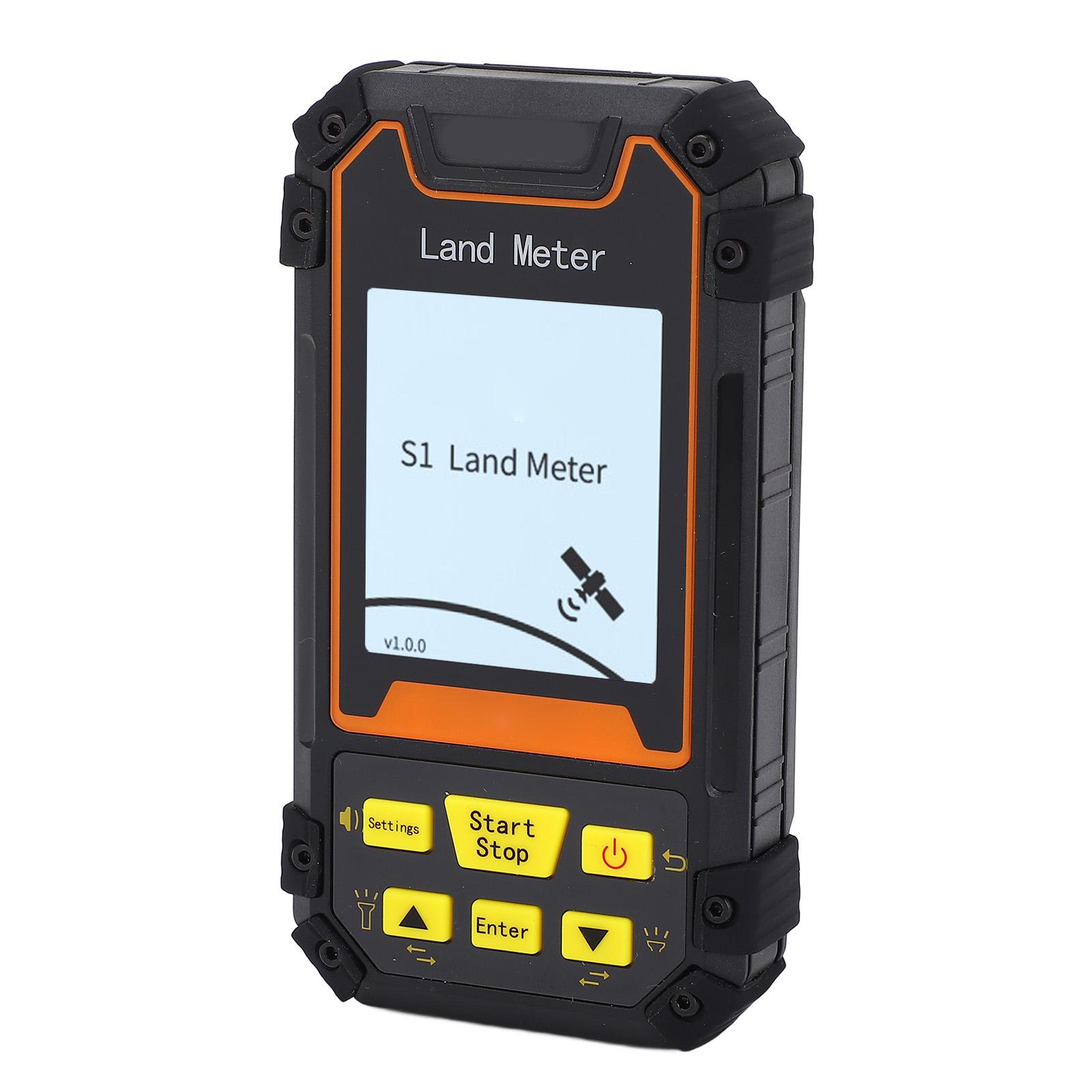 Handheld Land Survey Meter 2.4 Inch Black White Screen GPS GNSS Land Tester for Farmland Area and Distance Measurement ABS