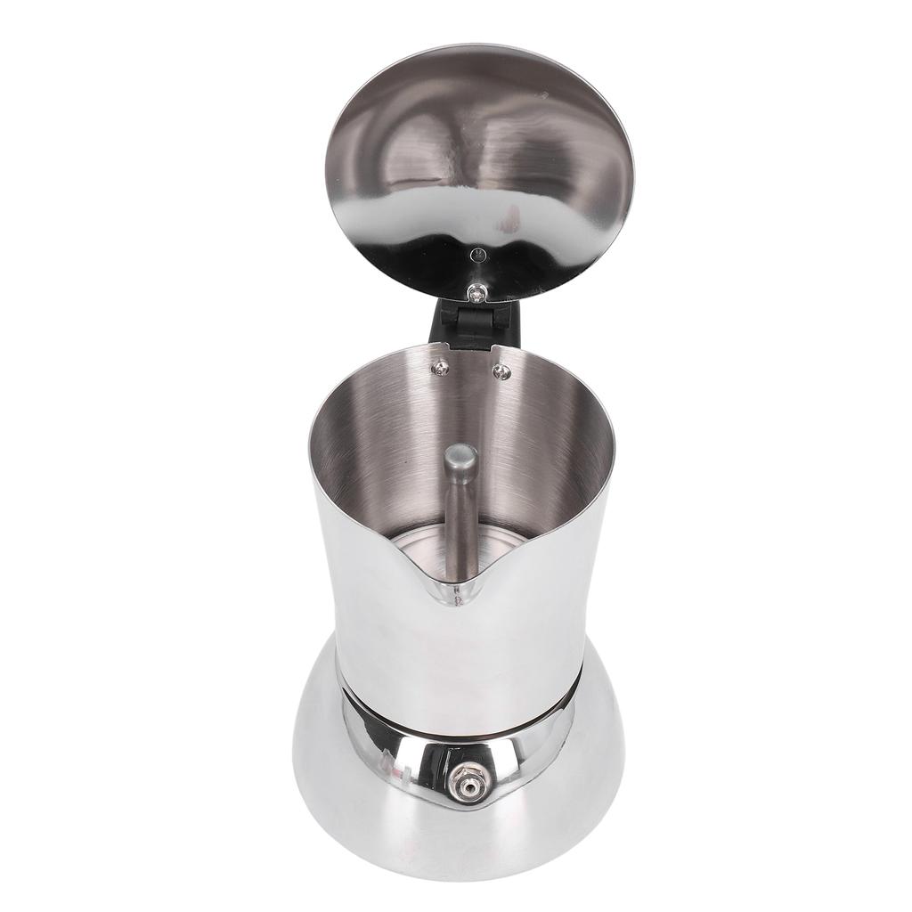 Moka Pot Food Grade Stainless Steel Compact Portable Convenient Practical Time Saving DIY Making
