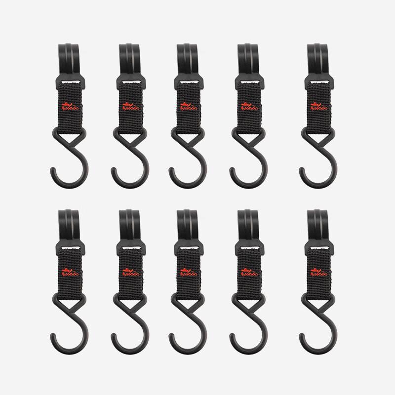 Plastic Suction Cup Utility Hooks, 10-Pack