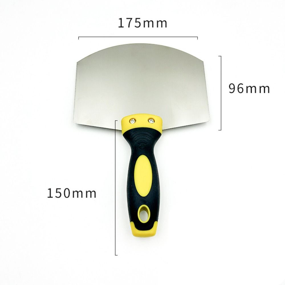 Arc Ash Shovel Stainless Steel Plaster Trowel Paint Feed Filling Scraper  Construction Worker