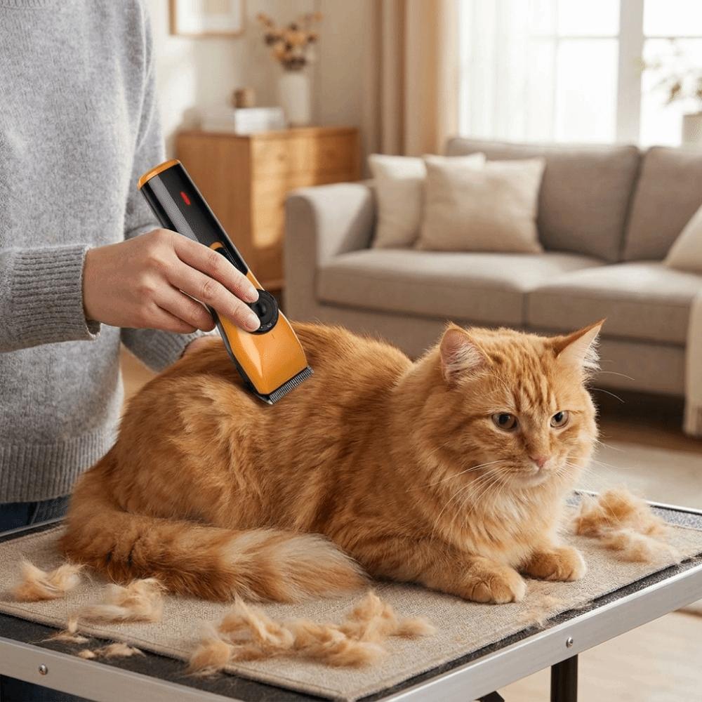 Waterproof Pet Hair Trimmer USB Rechargeable Cat Grooming Shaver Pet Electric Trimmer  Pet Grooming