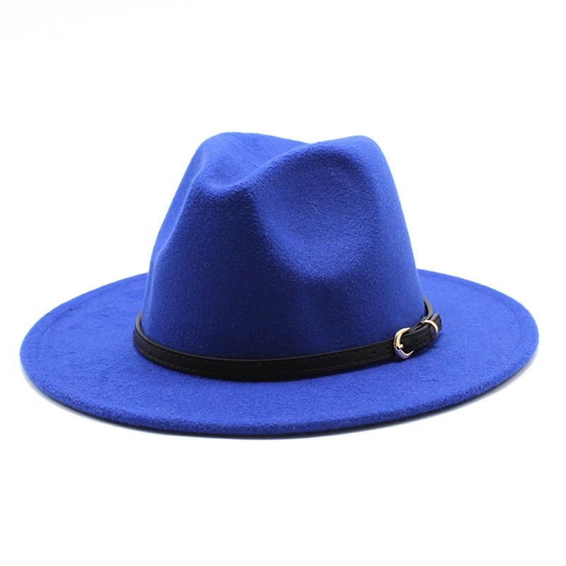 Jazz Hat Season British Retro Top Hat Men'S And Women'S Woolen Hats