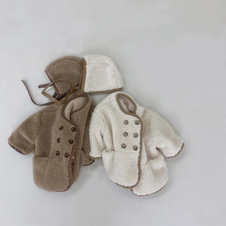 Baby Winter Plush Cardigan - Thickened Autumn Style for Toddlers & Boys