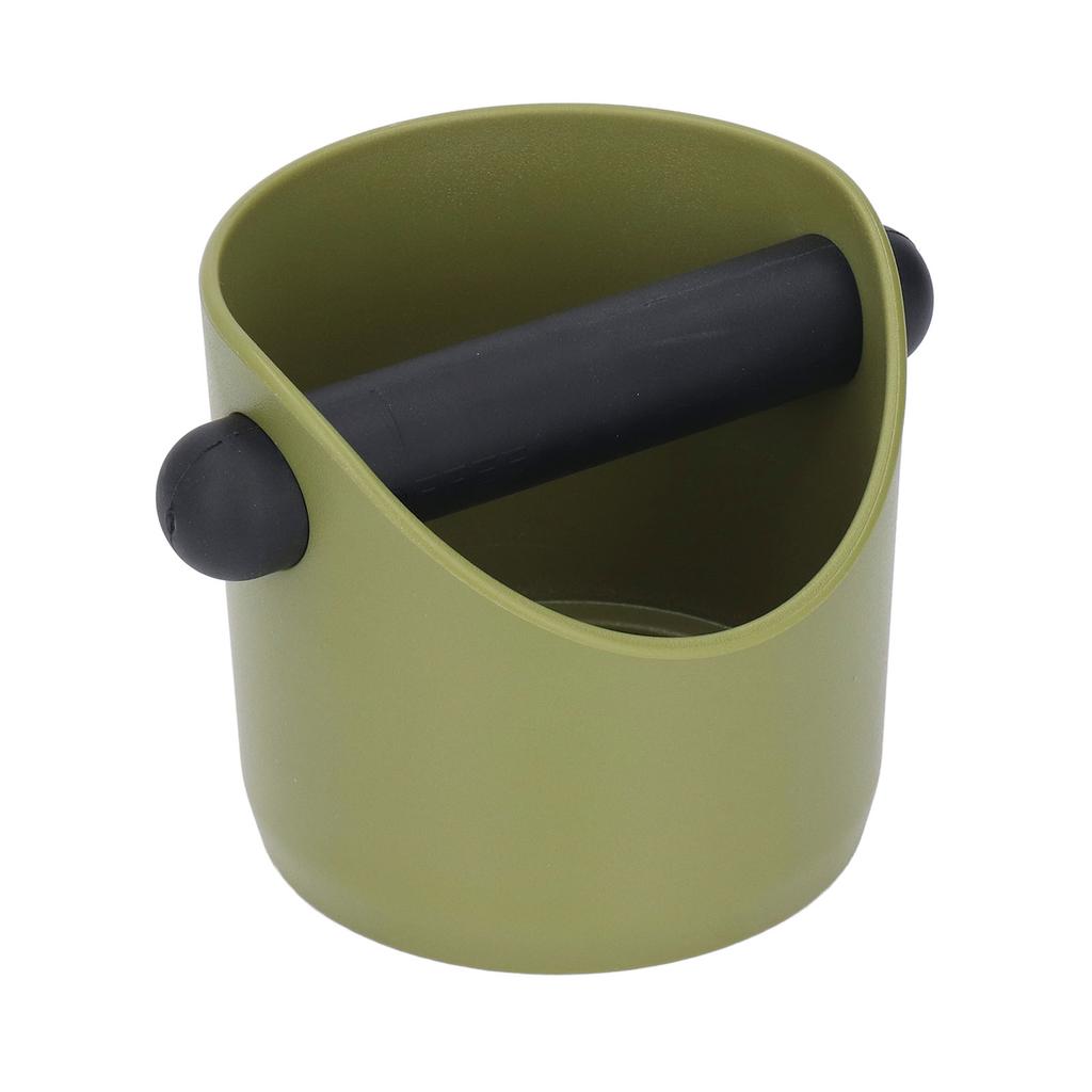 Bac à Marc de Café en Plastique Caoutchouc avec Barre pour Bar à Café Cuisine Vert