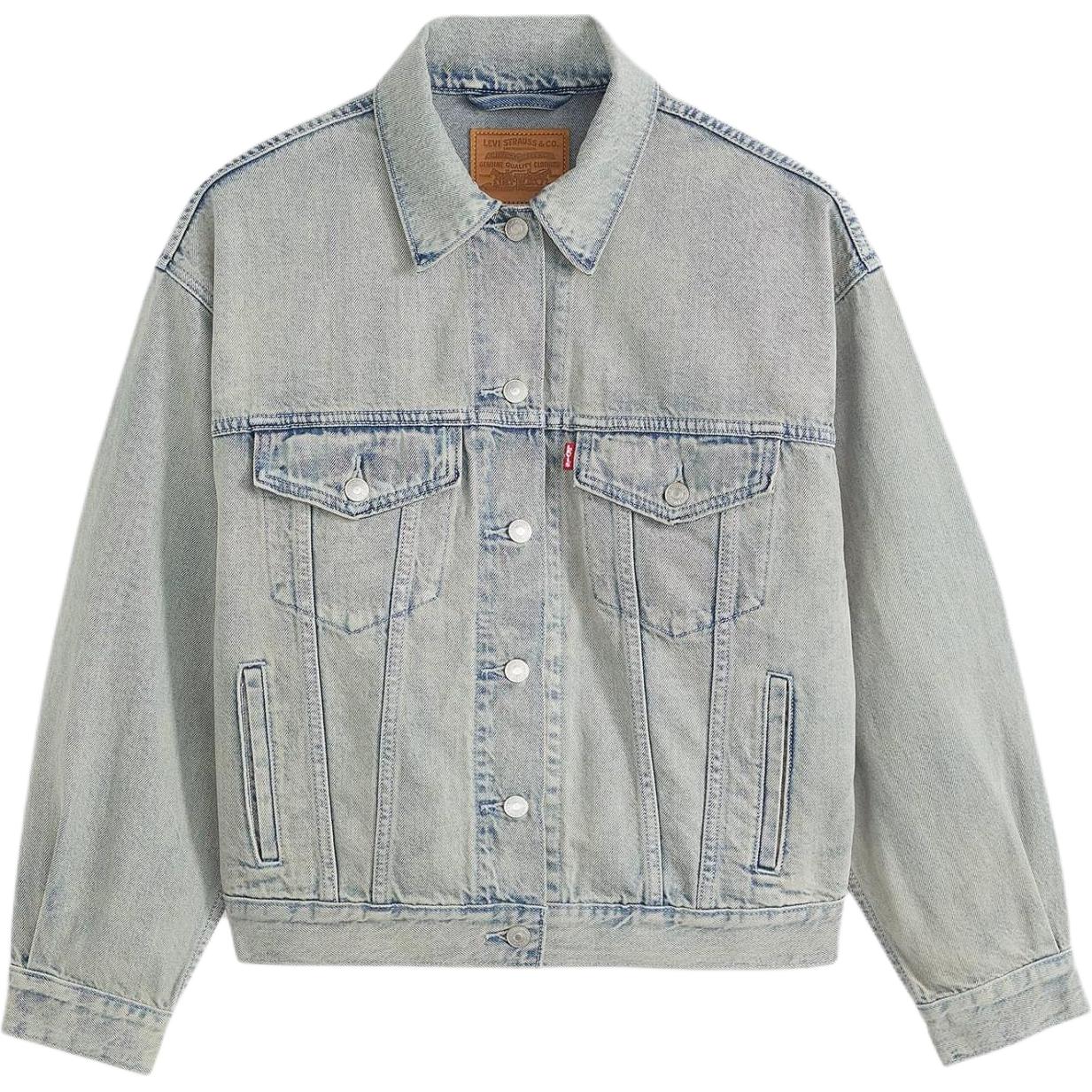 Levi s Women s Oversized Denim Jacket Light Blue A1743-0147 XXS