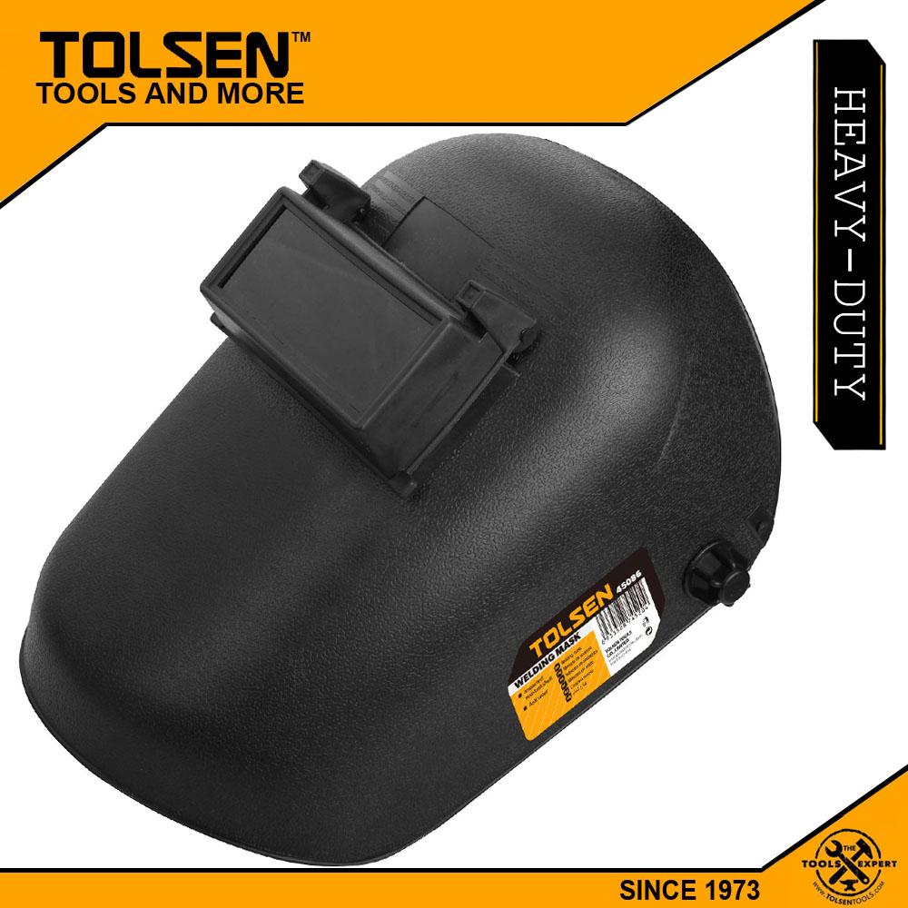 Tolsen Heavy Duty Welding Mask (108x50x3mm) Movable Glass 45086 чёрный