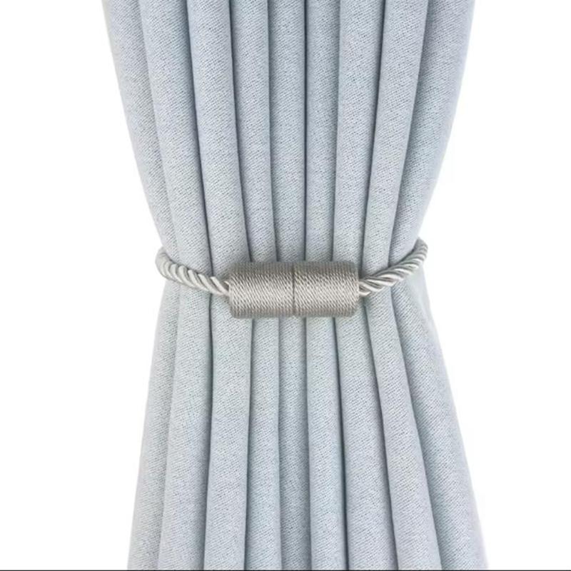 1/2/4PCS Strong Magnetic Curtain Clip Drape Holder Buckle Strap Rope Cylinder Hanging Ball Buckle Tie Back Curtain Decoration