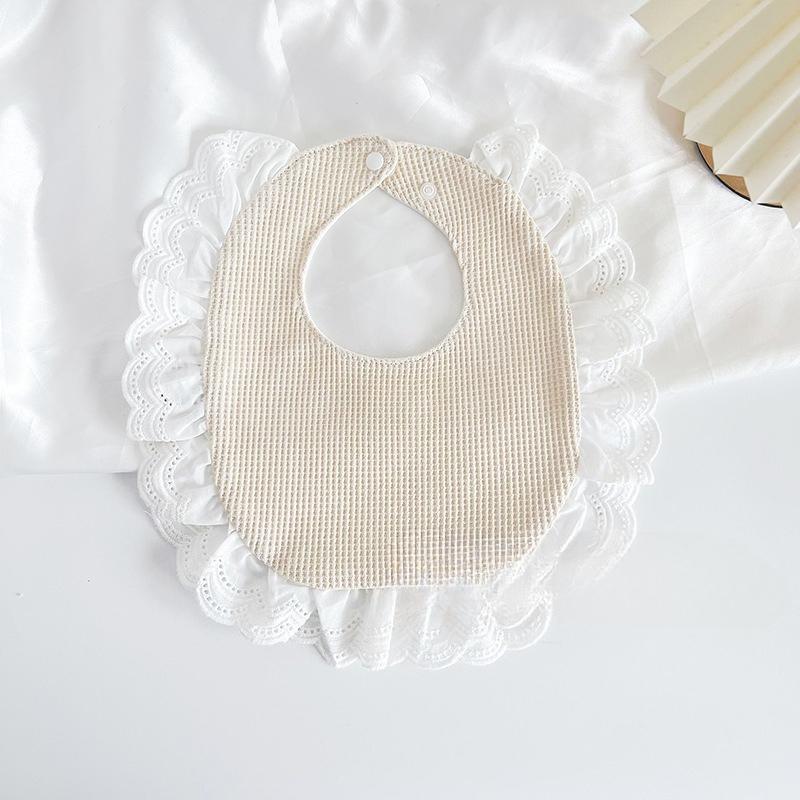 Ins Korean Style Cotton U-Shaped Baby Bibs, Trendy Drool Bibs for 0-2 Years Old, Breathable & Absorbent for Spring & Summer