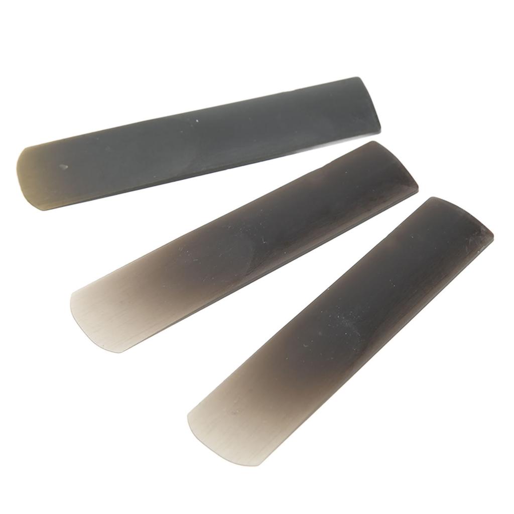 3Pcs Soprano Saxophone Reed Resin Sax Reeds Instrument Accessory Set Kit for Replacement Black