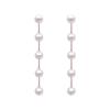 S925 Silver Long Tassel Earrings with Freshwater Pearls - Dual Wear Design for Women (Summer 2024)