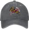 Maryland Chesapeake Bay Blue Crabs Unisex Baseball Cap Cotton Fits Men Women Washed Denim Adjustable Dad Hat
