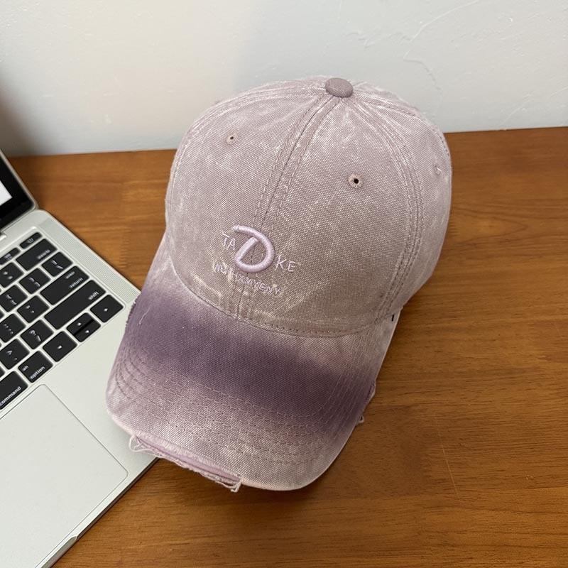 Spring Summer Embroidered Tiedye Baseball Cap With Adjustable Fit For Women And Men