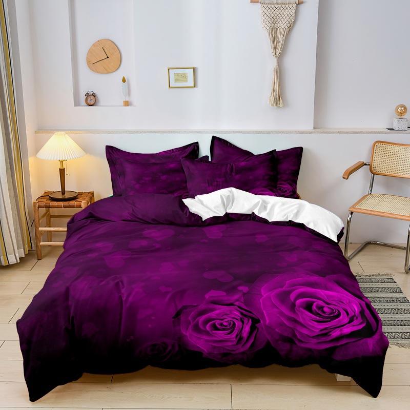 Fashion Technology Printing, 3D Digital Printing, Bedding, Duvet Covers, Pillowcases, Three-piece Sets