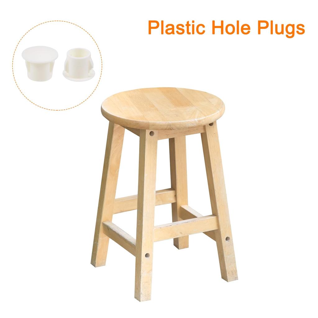 uxcell Hole Plug Plastic Lock Hole Tube Snap 9.5-10.5mm Steel Furniture Fencing Post Pipe